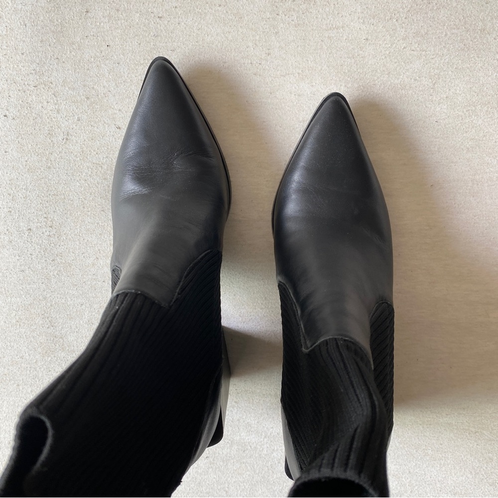 Steve Madden Black Heeled Boots - Picture 4 of 8